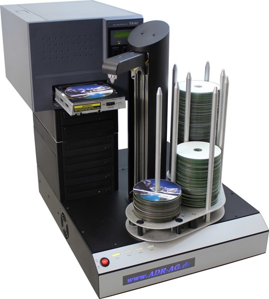 Imagen de Duplicadora con robot e impresora CD / DVD Cyclone 6 con TEAC P-55
