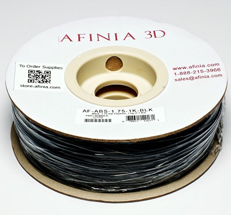 Afbeelding van 3D Filament 1,75 , Zwart 1kg, ABS Value Line