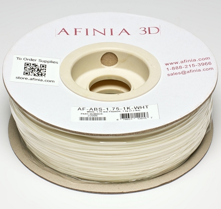 Image de Filament 3D 1,75 mm, blanc 1kg, ABS Value Line