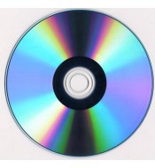 Immagine di DVD-R vergini TAIYO YUDEN / JVC, colore argento lucido, per stampa a trasferimento termico, 4,7GB/8x