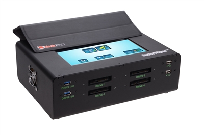 SuperWiper 8" adattörlő SAS/SATA és USB3.0 meghajtókhoz - 10 tárolóeszköz törlése / Linux képe