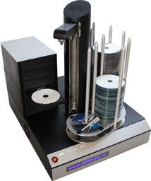 Picture of Cyclone 6 CD / DVD copying robot PC connected