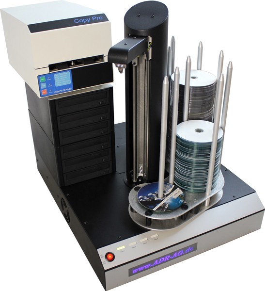 εικόνα του Cyclone 6 CD / DVD / BD ρομπότ αντιγραφής συμπεριλαμβανομένου  PowerPro III εκτυπωτή thermal printer
