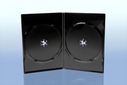 Immagine di Box per 2 DVD Slimline, colore nero, qualità elevata