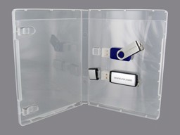 Imagem de 2 Caixa de pen drive PP transparente 