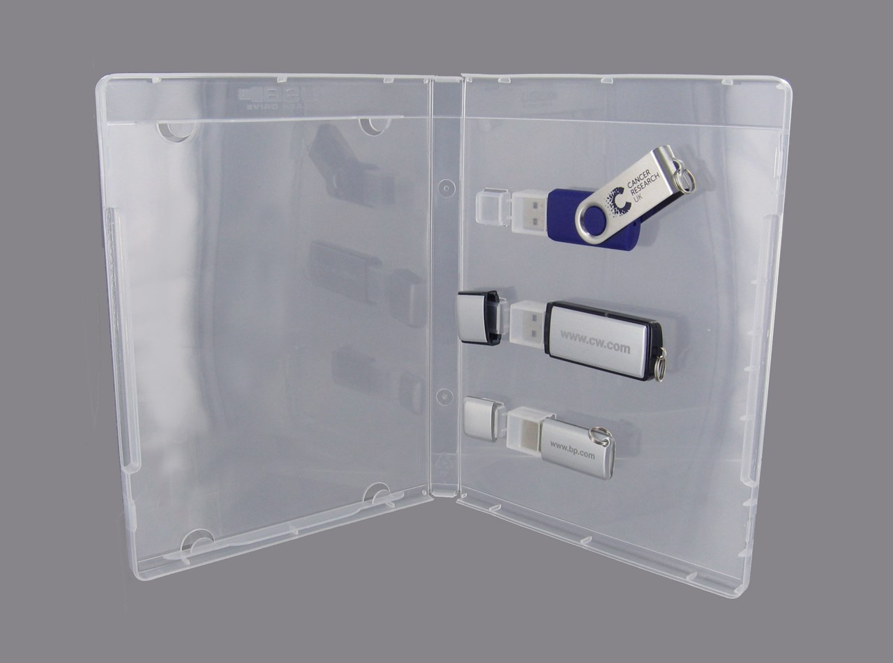 تصویر  3 صندوق عصا USB شفاف PP شفاف