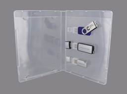 Imagem de 3 Caixa de pen drive PP transparente