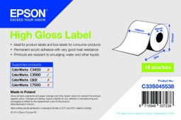 Pilt High Gloss Label - Continuous Roll: 102mm x 33m