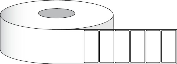 Afbeelding van Papier Hoogglans Etiket 3x2,5" (7,62 x 6,35 cm) 800 etiketten per rol 2"kern