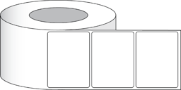 Immagine di Etichette di carta semilucide 3x2" (7,62 x 5,08 cm) 1250 etichette per rotolo 3" core