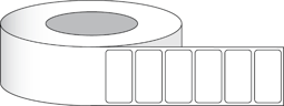 Immagine di Etichette lucide di carta 3x1,5" (7,62 x 3,81 cm) 1600 etichette per rotolo 3 "core