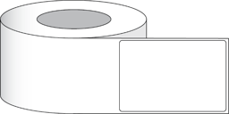 Poli Beyaz Parlak Etiket 4" x 6" (102 x 152 mm) 400 rulo başına etiketler 3 "çekirdek resmi