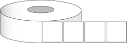 Imagen de Etiqueta de brillo Tuff Coat de 1,5 x 1,5" (3,81 x 3,81 cm) 1600 etiquetas por rollo