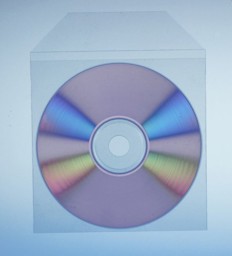 Átlátszó műanyag CD-tasak képe