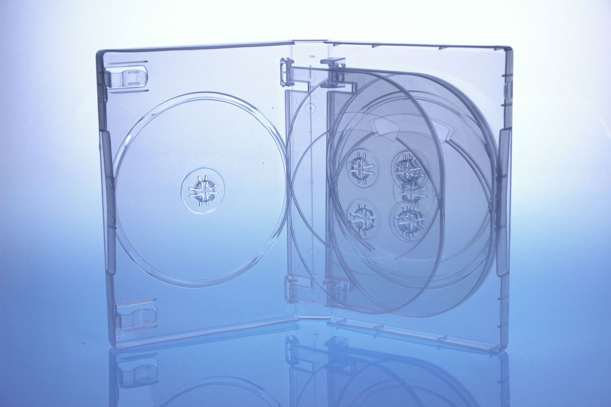 Pilt DVD Box for 8 DVDs transparent highgrade