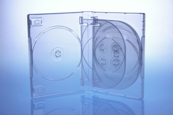Picture of DVD Box for 8 DVDs transparent highgrade