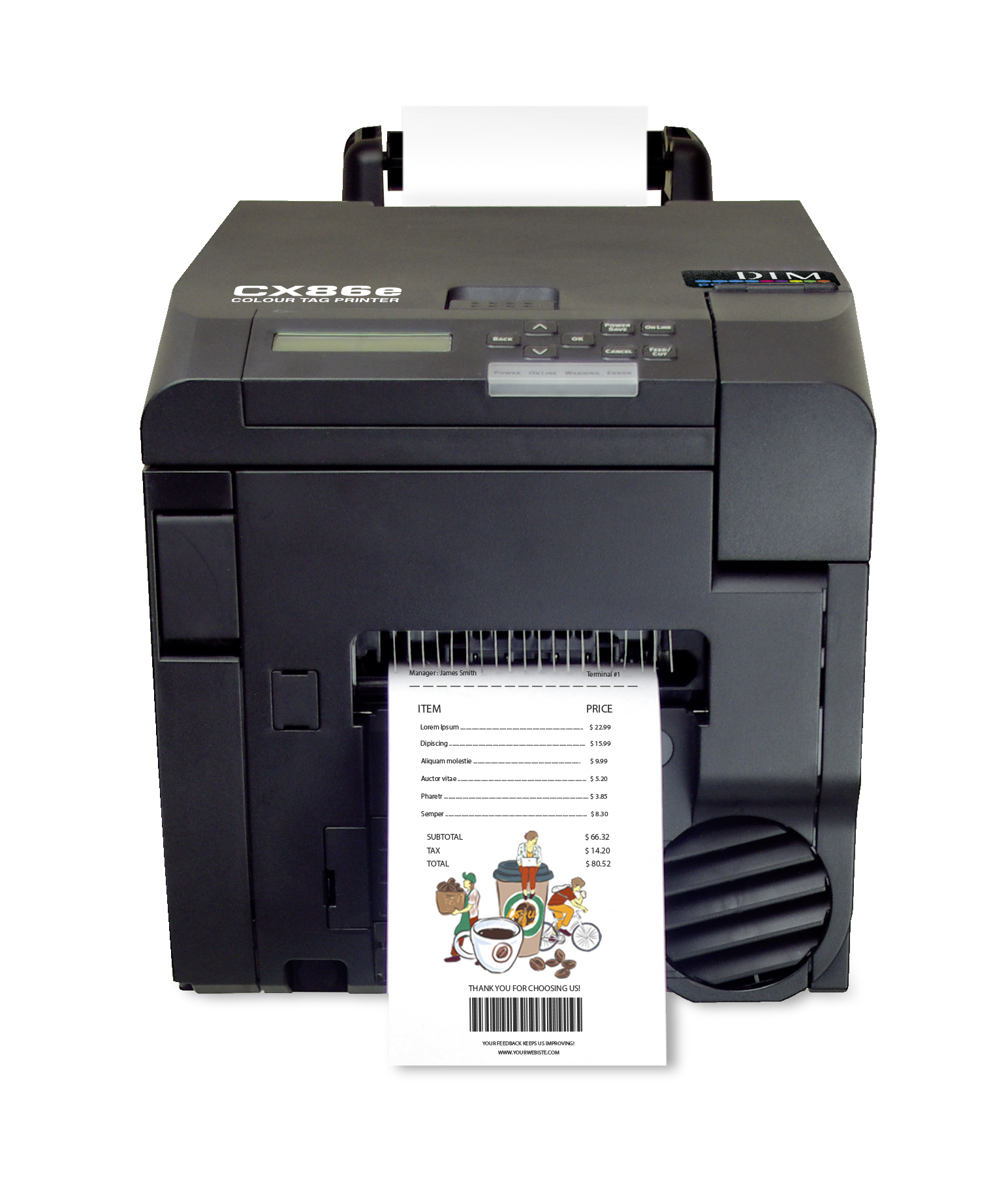 Picture of DTM CX86e ColourTag Printer