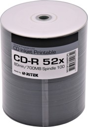 Imagen de CD-R RITEK Inyección de tinta Blanco