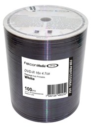 Imagem de DVD-R Falcon Media FTI - 100 unidades - ThermoWhite