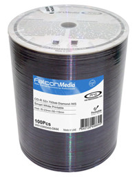 Falcon Media FTI üres CD, tintasugaras nyomtatható, fehér, White Diamond Dye, 80 perc/700MB, 52x képe