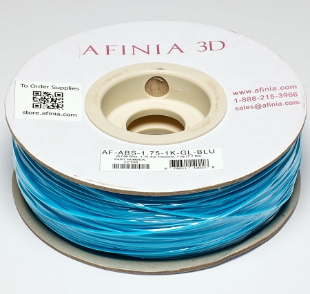 รูปภาพของ Specialty 3D Filament 1,75 , Glow Blue 1kg, ABS Value Line
