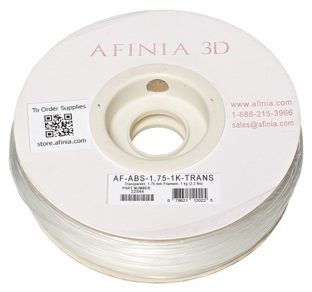 Pilt Specialty 3D Filament 1,75 , Transparent, 1kg, ABS Value Line