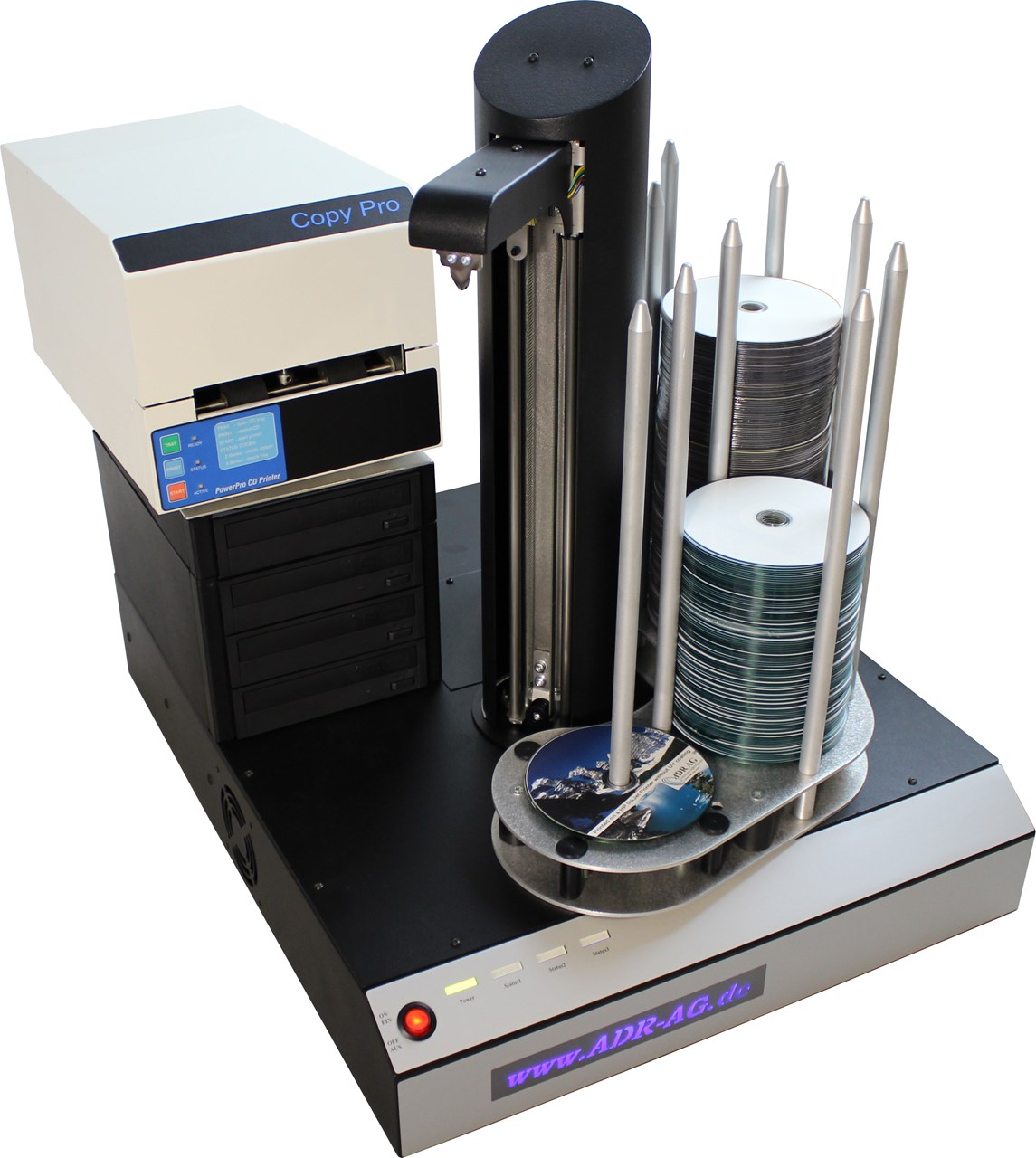 cyclone 4 cd dvd duplicator met powerpro-iii thermische printer-2