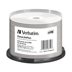 εικόνα του DVD+R 8.5GB Verbatim 8x Thermo white 50er CakeBox