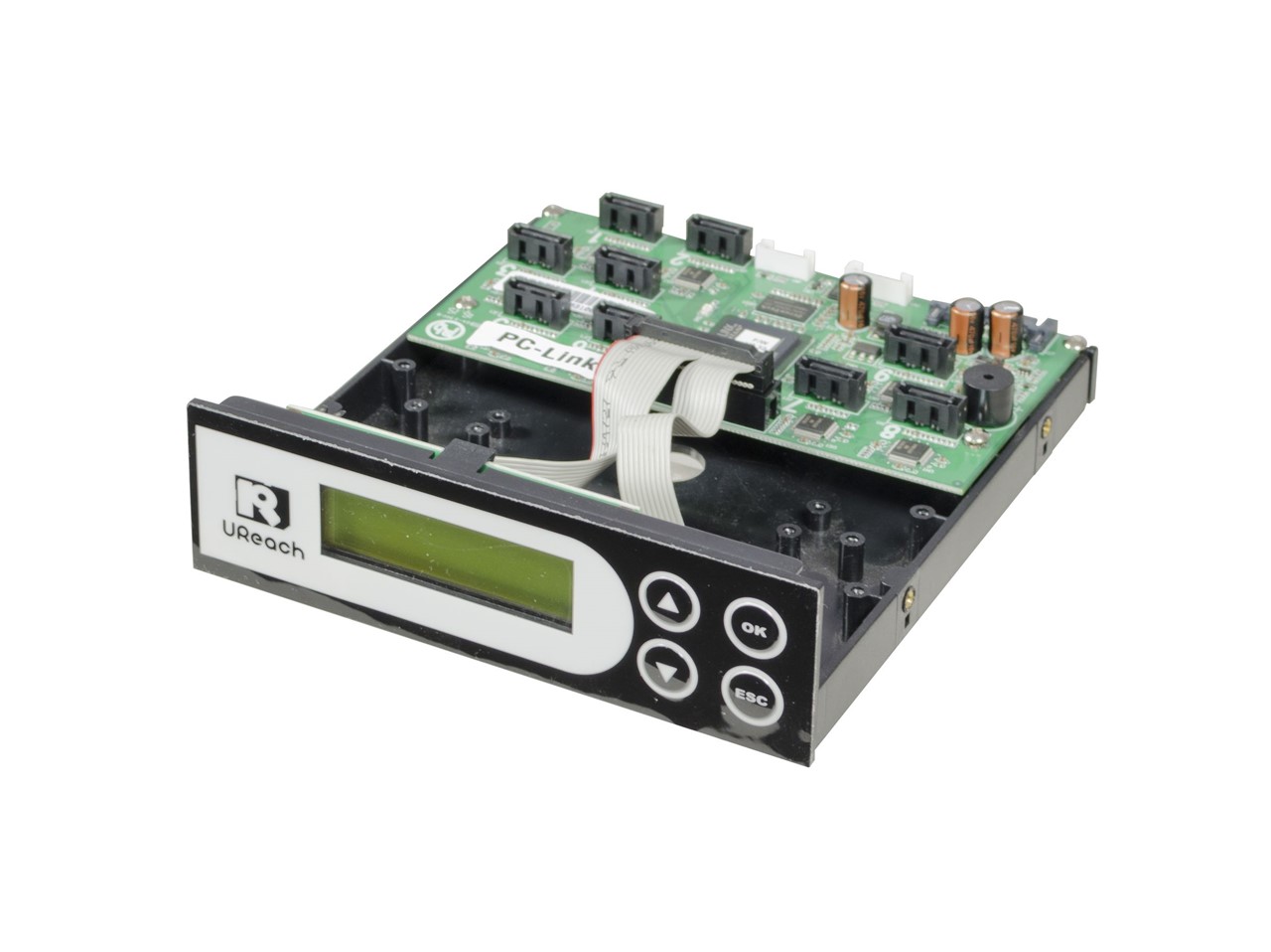 u-reach copy controller bd1809 pour tour de copie cd dvd bd avec 9 ports sata