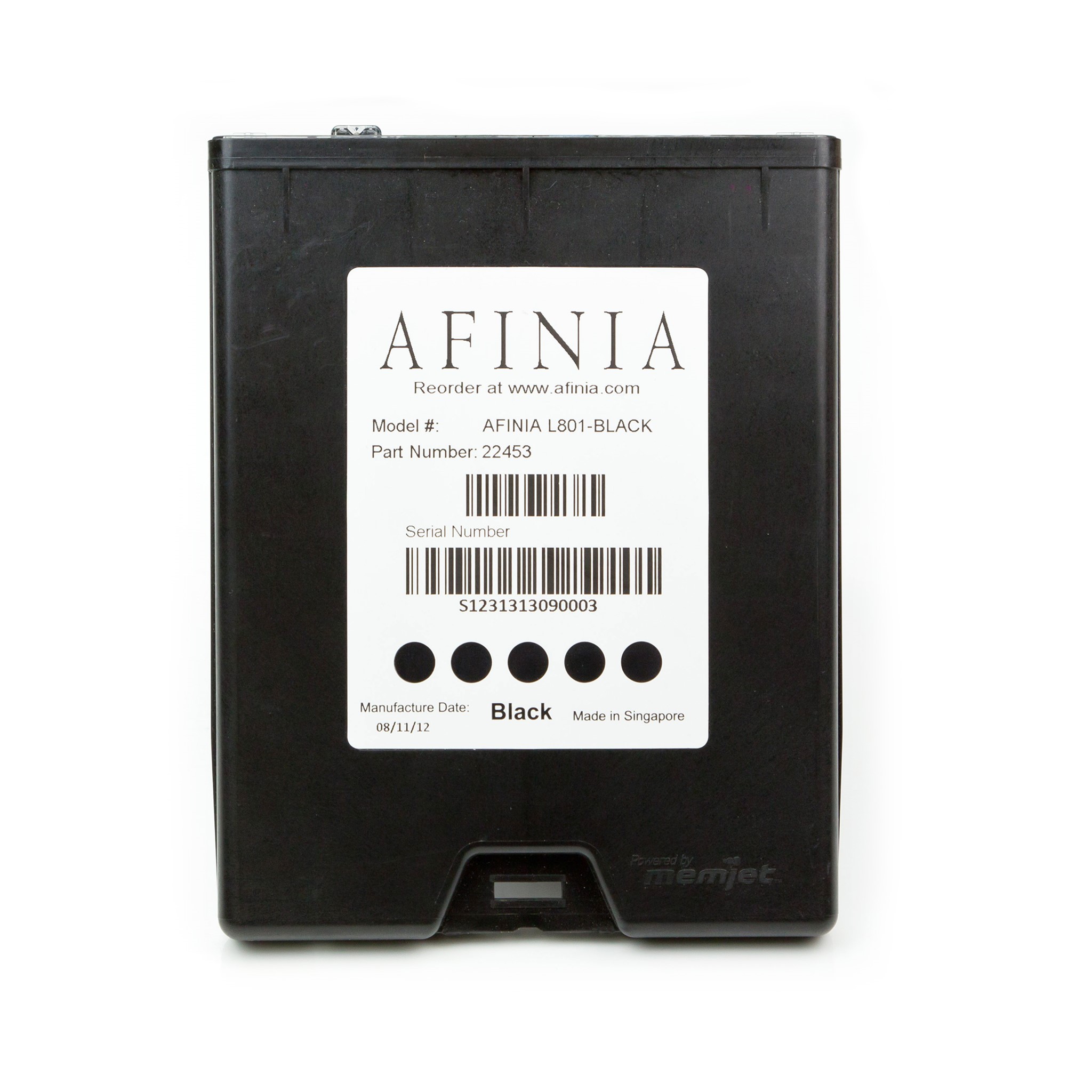 Image de Cartouche d´encre recharge noir pour imprimante Afinia L801