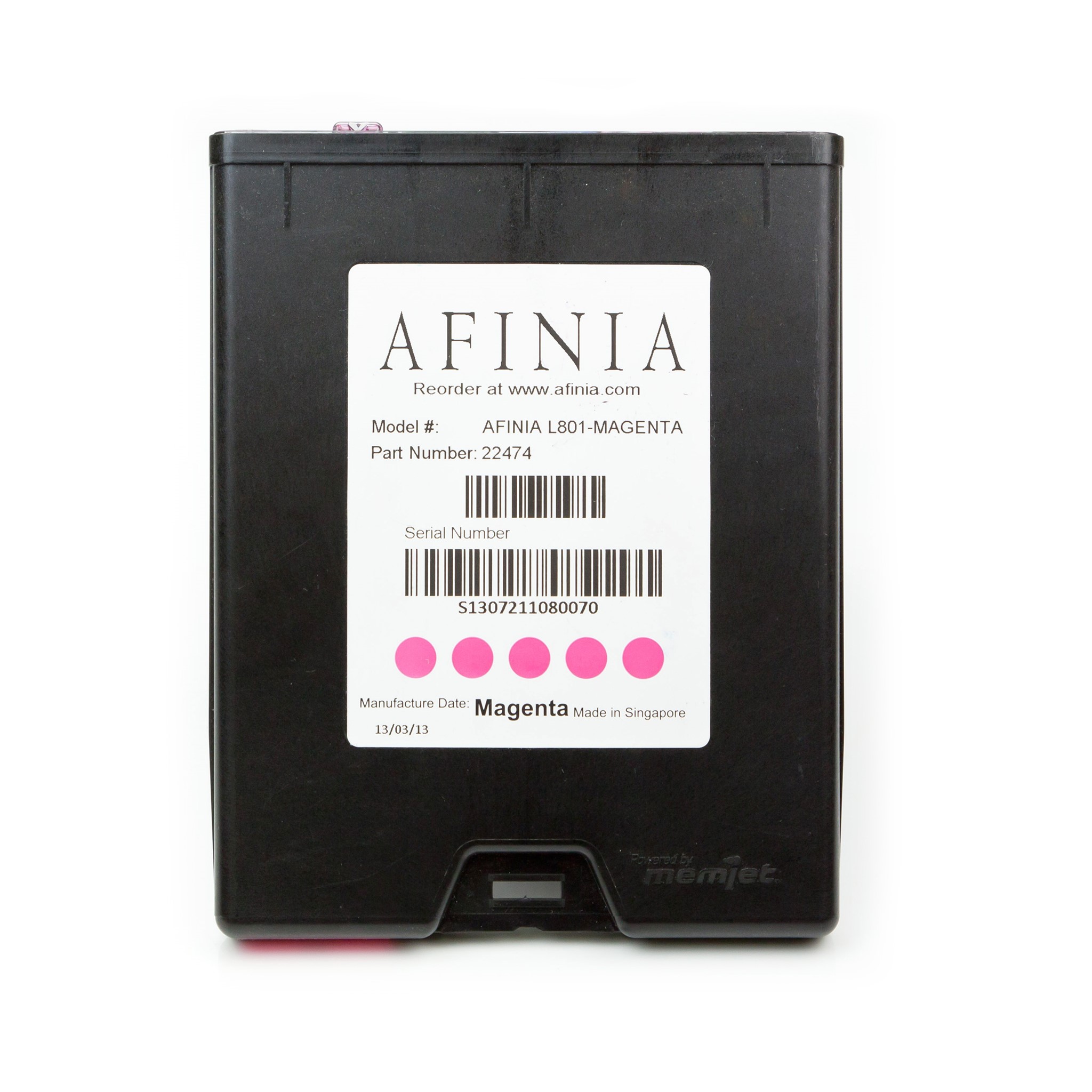 Image de Cartouche d´encre recharge magenta pour imprimante Afinia L801