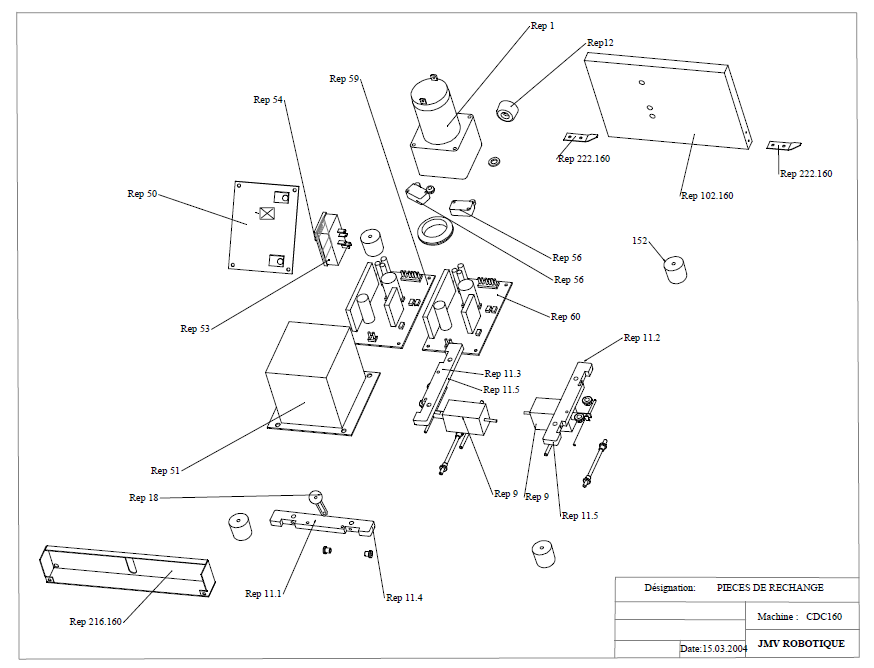 Images de la catégorie Pièces détachées pour machines d´emballage CD/DVD