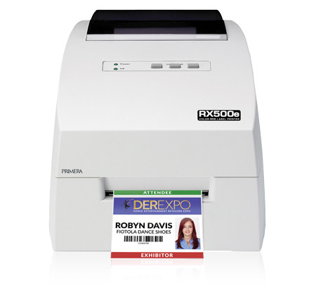 Imagem de Impressora de etiquetas e rótulos RFID a cores RX500e