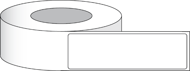 Picture of Paper High Gloss Label 2,5x7" (6,35 x 17,78 cm) 350 labels per roll 3"core