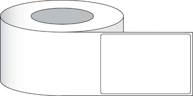 Afbeelding van Poly Wit Glanzend Etiket 102 x 152 mm (4" x 6") 400 etiketten per rol 3"kern