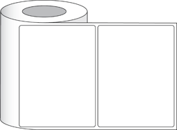 Picture of Poly White Matte Eco Labels 8" x 6" (20,32 x 15,24 cm) 400 labels per roll 3"core