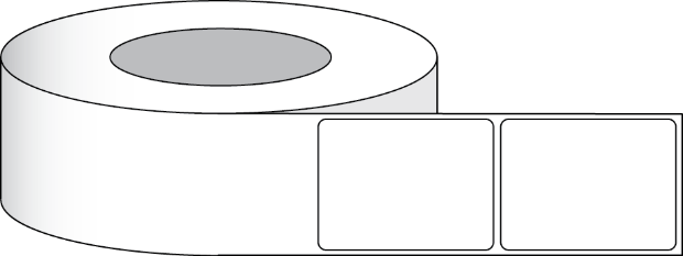 Image de Rouleau de 1300 étiquettes ultra brillantes Tuff Coat Etikett 3x1,5" (7,62 x 3,81 cm)