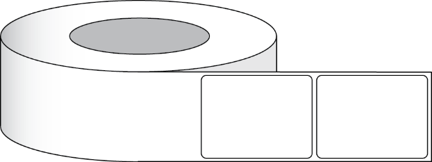 Picture of Paper High Gloss Label 3x1,5" (7,62 x 3,81 cm) 1300 labels per roll 2"core