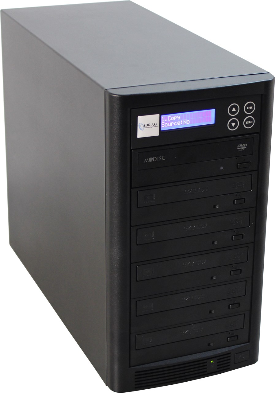 Afbeelding van Kopie van ADR Whirlwind CD/DVD PREMIUM Kopieertoren met 5 DVD-writers & 1TB HDD