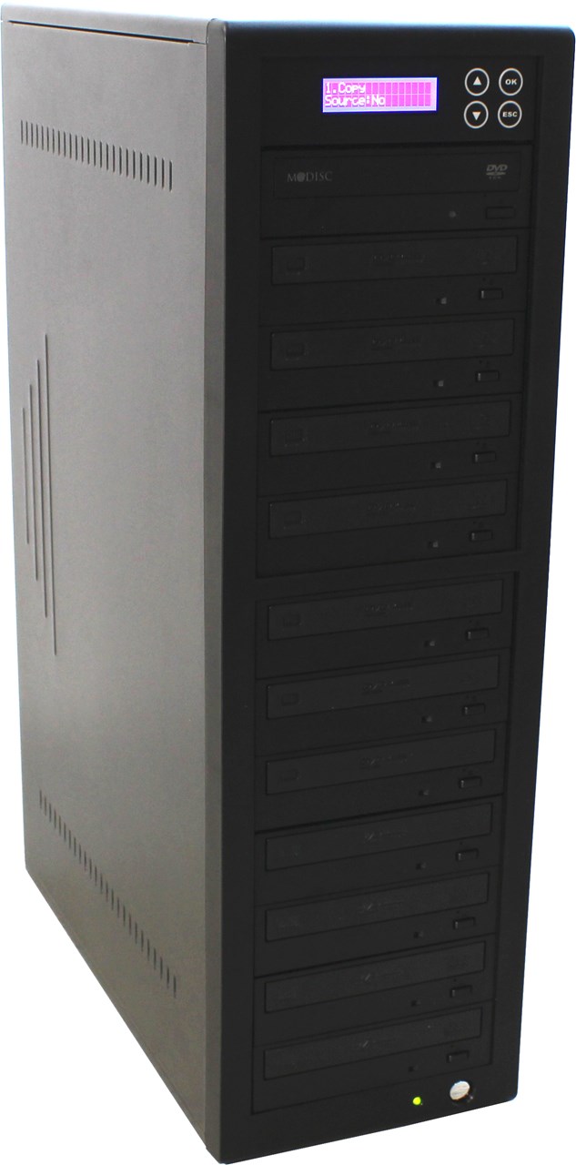 Bild von ADR PREMIUM Whirlwind CD/DVD Kopierer mit 11 DVD-Brennern & 1TB HDD