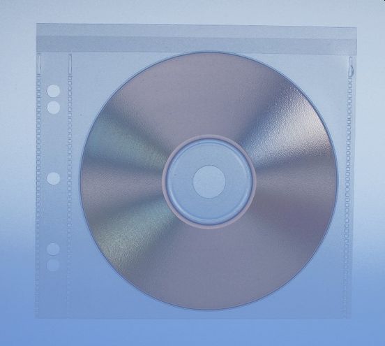 Műanyag CD-tasak lyukakkal képe