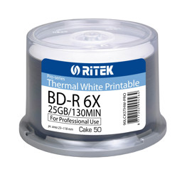 Immagine di BD-R Ritek, bianco termico 25GB