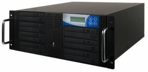 Picture of Thunder 1:6 duplicator with 6 DVD/CD-writer for 19" rack