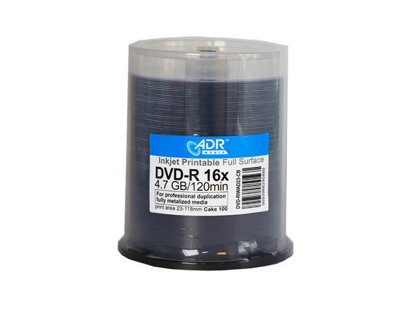 Immagine di DVD-R ADR Media stampabili a getto d'inchiostro bianco 
