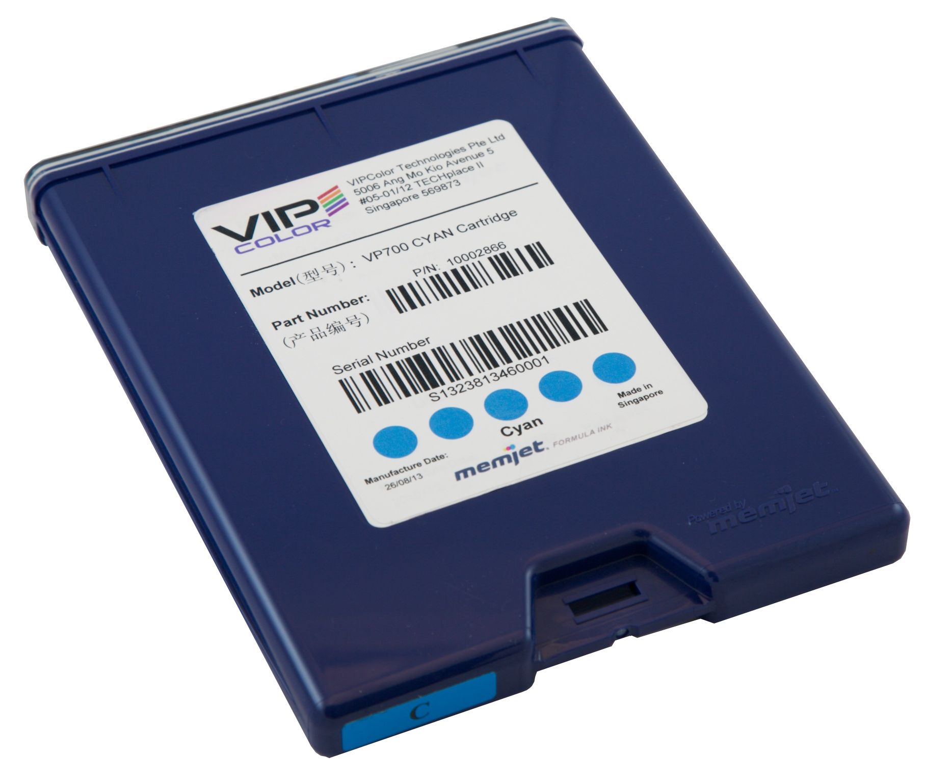 Afbeelding van Inktcartridge cyaan voor VIPColor VP700