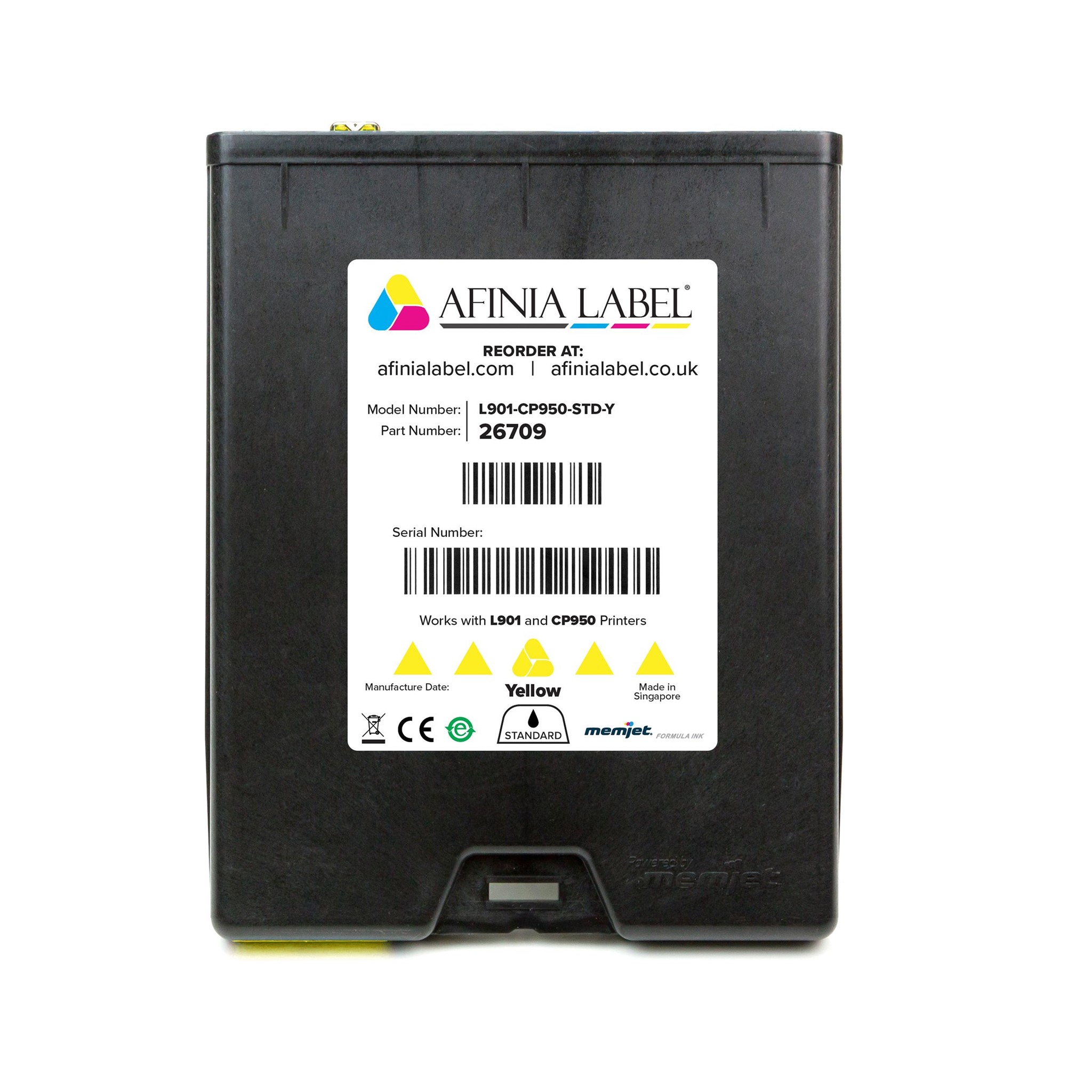 Picture of Afinia L901 Yellow Ink. Cartridge