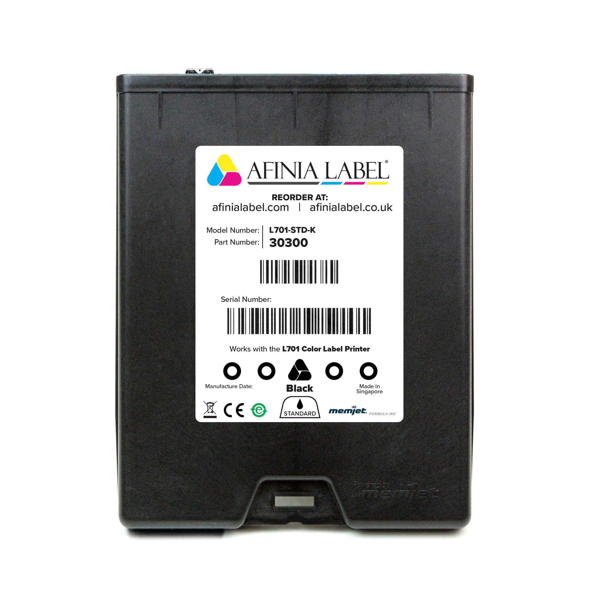 Picture of Afinia L701 Black Ink. Cartridge