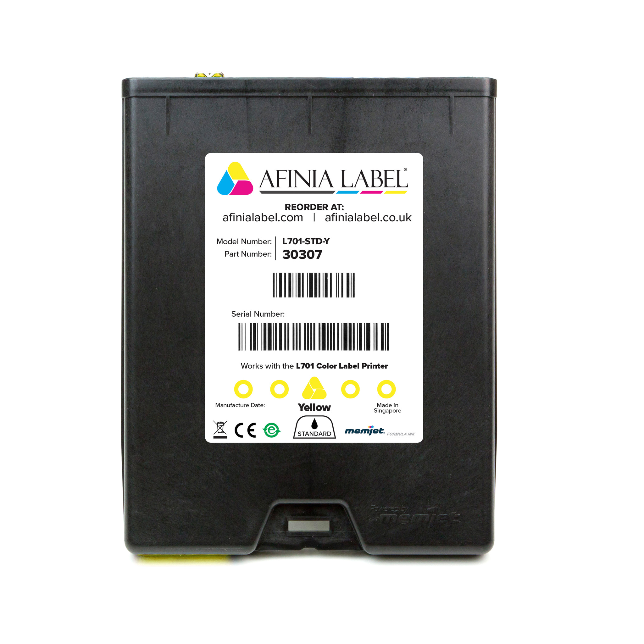 Picture of Afinia L701 Yellow Ink. Cartridge