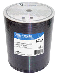 Image de CD vierges Falcon Media FTI, jet d´encre blancs Diamond Dye 80min./700MB, 52x