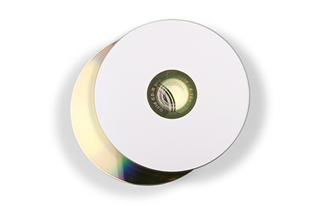 Image de CD vierge jet d´encre blanc 80min./700MB, teinte dorée